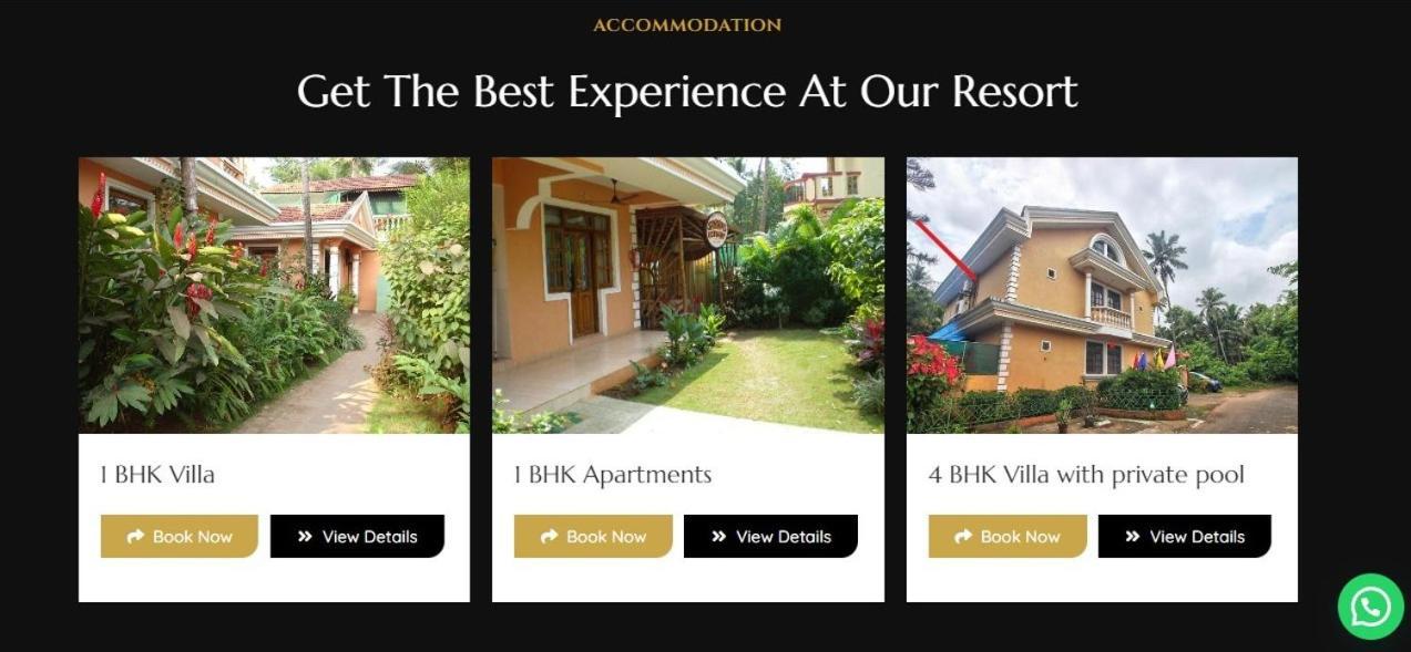 Goa Garden Resort - 5Bhk Villa With Private Pool, 4Bhk Villa, 1Bhk Villa At South Goa *
